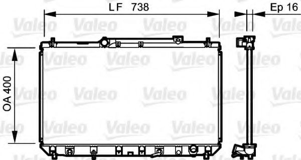 Imagine Radiator, racire motor VALEO 734489