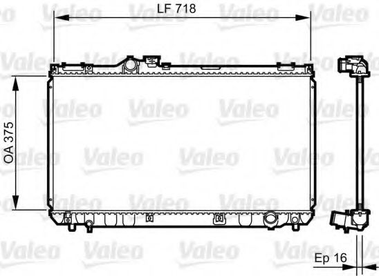 Imagine Radiator, racire motor VALEO 734499