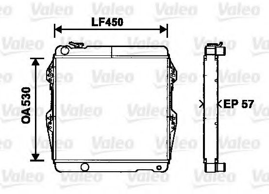 Imagine Radiator, racire motor VALEO 734515