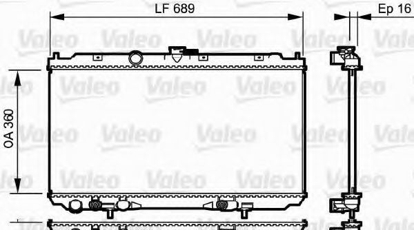 Imagine Radiator, racire motor VALEO 734706