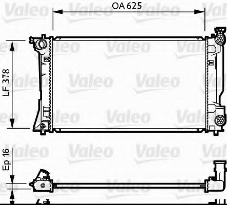 Imagine Radiator, racire motor VALEO 734712