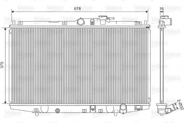 Imagine Radiator, racire motor VALEO 734716