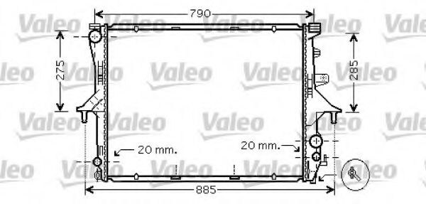 Imagine Radiator, racire motor VALEO 734739