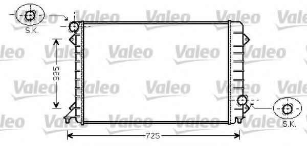 Imagine Radiator, racire motor VALEO 734754