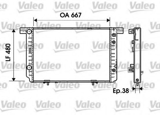 Imagine Radiator, racire motor VALEO 734799