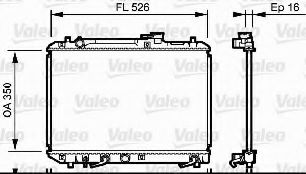 Imagine Radiator, racire motor VALEO 734835