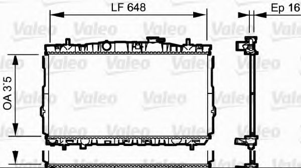 Imagine Radiator, racire motor VALEO 734903