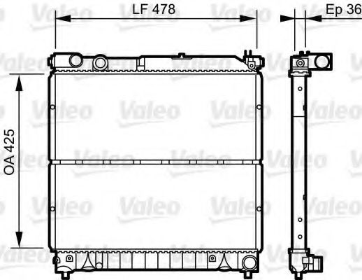 Imagine Radiator, racire motor VALEO 734919