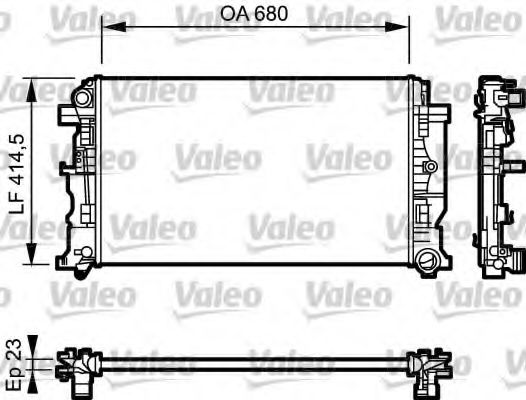 Imagine Radiator, racire motor VALEO 734927