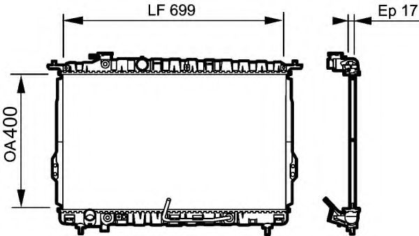 Imagine Radiator, racire motor VALEO 734949