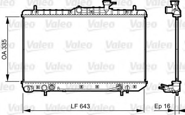 Imagine Radiator, racire motor VALEO 734960