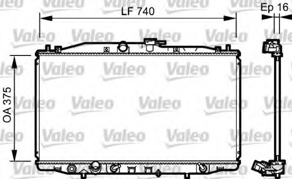 Imagine Radiator, racire motor VALEO 735050