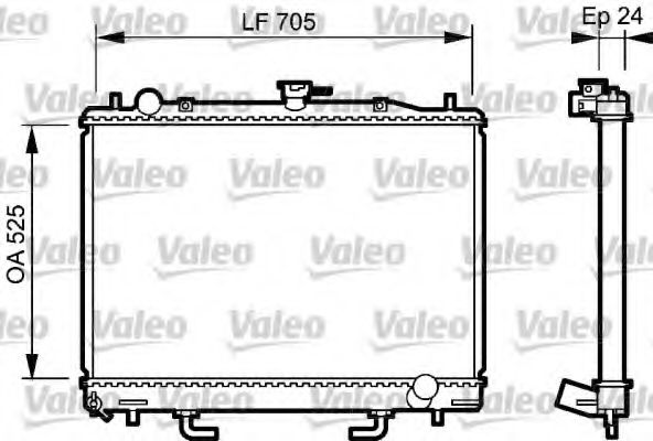 Imagine Radiator, racire motor VALEO 735058