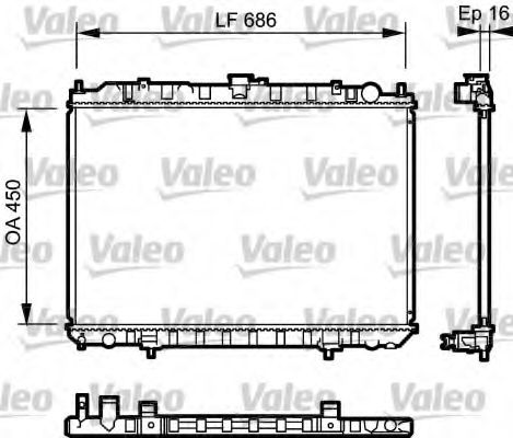 Imagine Radiator, racire motor VALEO 735062