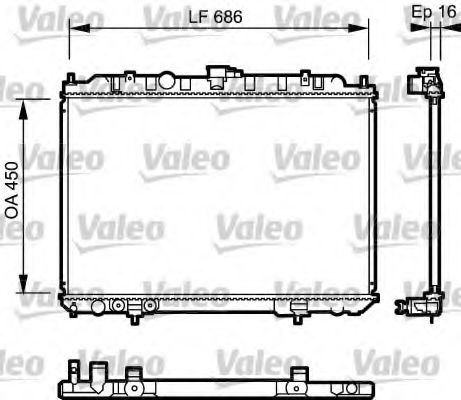 Imagine Radiator, racire motor VALEO 735064