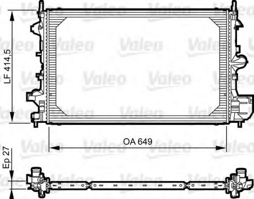 Imagine Radiator, racire motor VALEO 735085