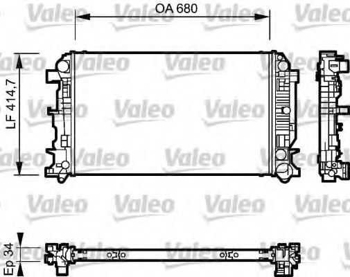 Imagine Radiator, racire motor VALEO 735089