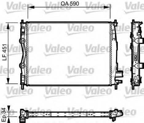 Imagine Radiator, racire motor VALEO 735114