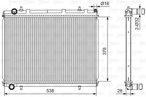 Imagine Radiator, racire motor VALEO 735117