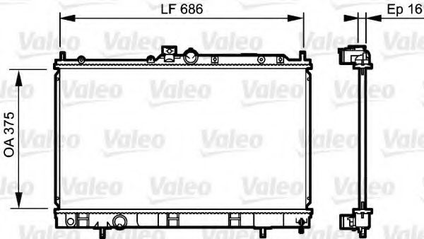 Imagine Radiator, racire motor VALEO 735198