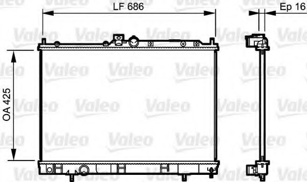 Imagine Radiator, racire motor VALEO 735201