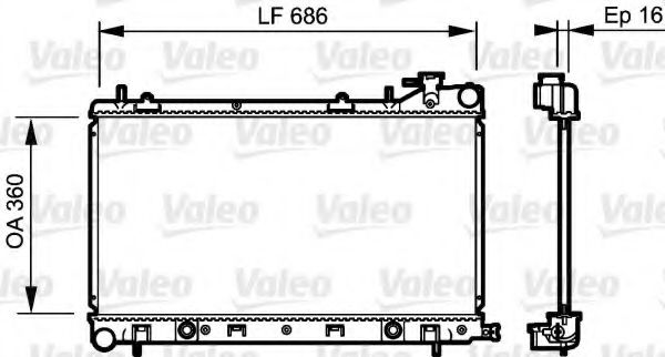 Imagine Radiator, racire motor VALEO 735209