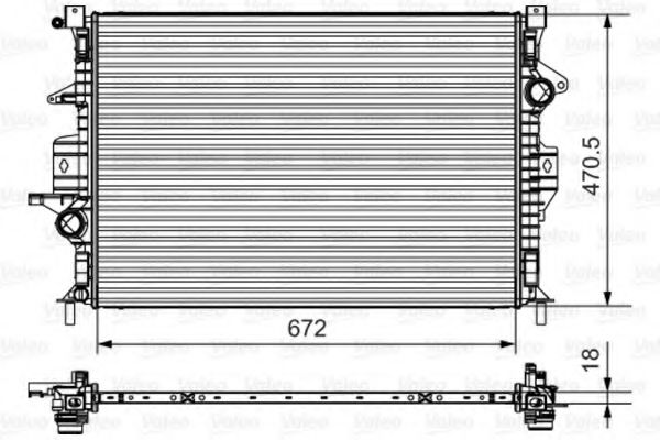 Radiator, racire motor VALEO 735550