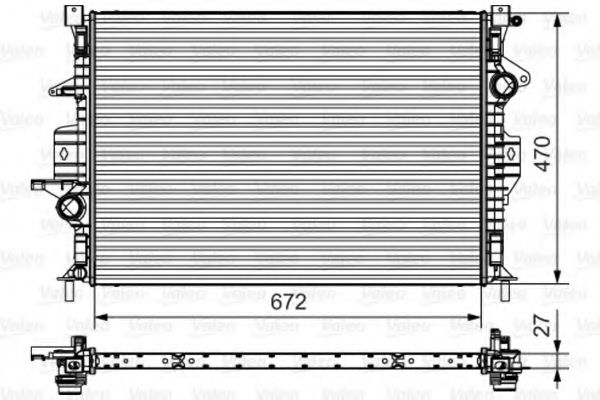 Radiator, racire motor VALEO 735552