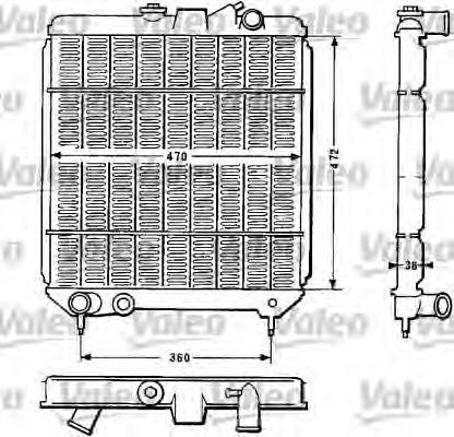 Imagine Radiator, racire motor VALEO 810886