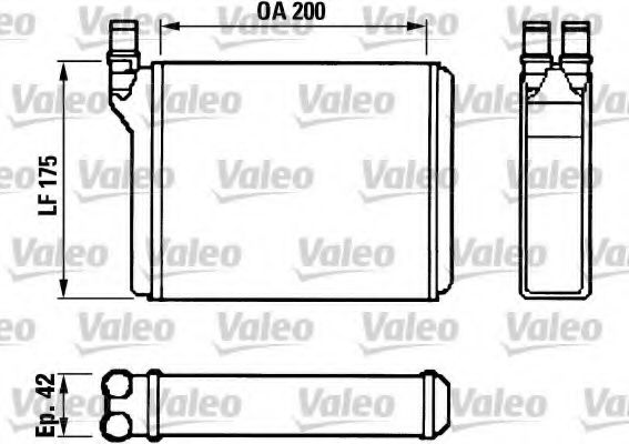 Imagine Schimbator caldura, incalzire habitaclu VALEO 812022