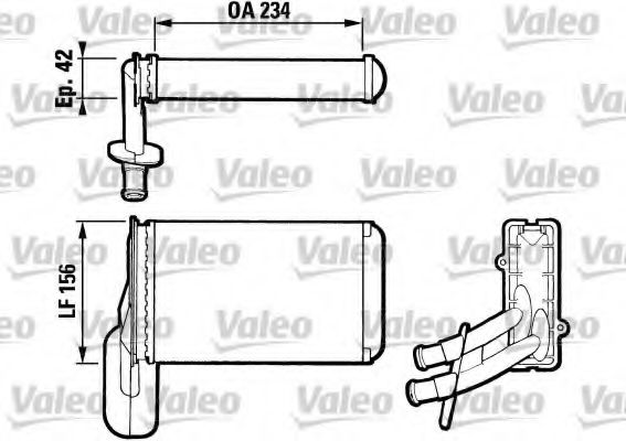 Imagine Schimbator caldura, incalzire habitaclu VALEO 812031