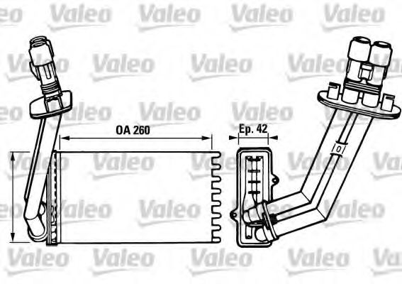 Imagine Schimbator caldura, incalzire habitaclu VALEO 812048