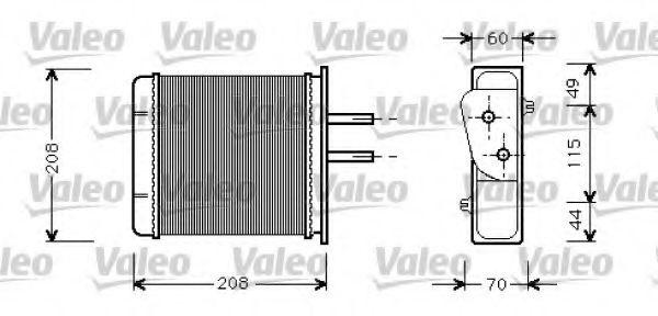 Imagine Schimbator caldura, incalzire habitaclu VALEO 812145