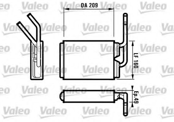 Imagine Schimbator caldura, incalzire habitaclu VALEO 812154