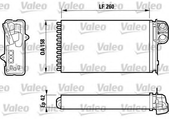 Imagine Schimbator caldura, incalzire habitaclu VALEO 812161