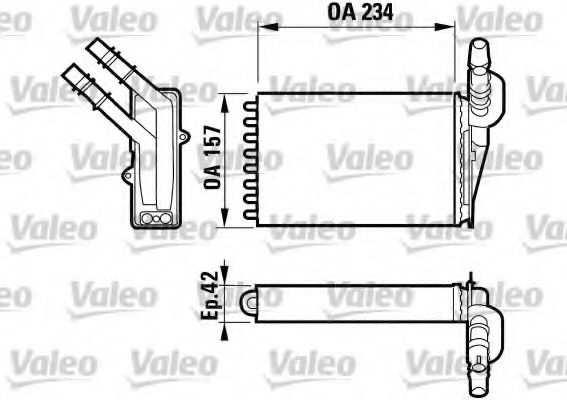 Imagine Schimbator caldura, incalzire habitaclu VALEO 812169