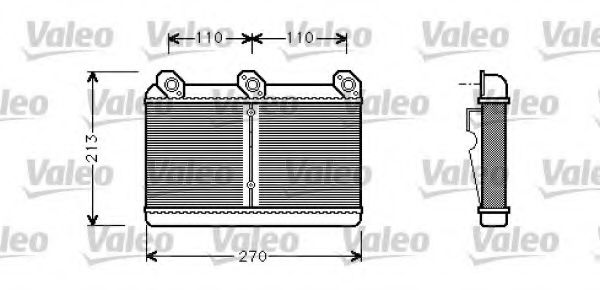 Imagine Schimbator caldura, incalzire habitaclu VALEO 812294