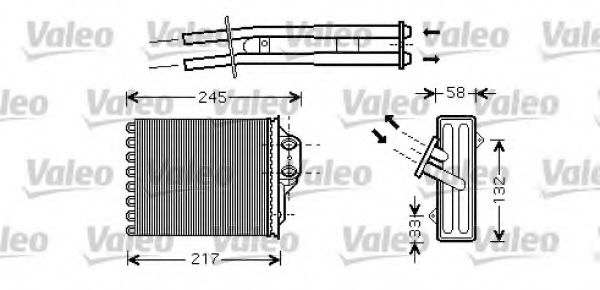 Imagine Schimbator caldura, incalzire habitaclu VALEO 812336