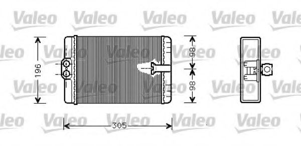 Imagine Schimbator caldura, incalzire habitaclu VALEO 812366