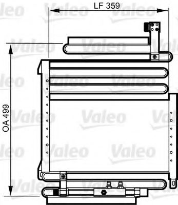 Imagine Condensator, climatizare VALEO 814288