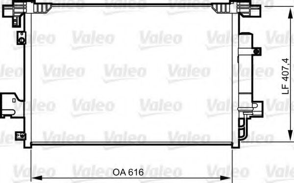 Imagine Condensator, climatizare VALEO 814315