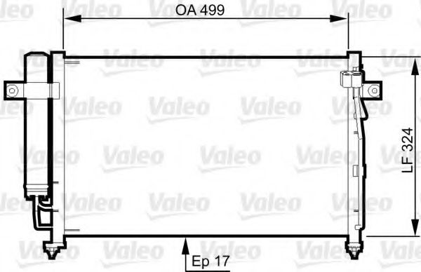 Imagine Condensator, climatizare VALEO 814341