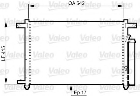 Imagine Condensator, climatizare VALEO 814344