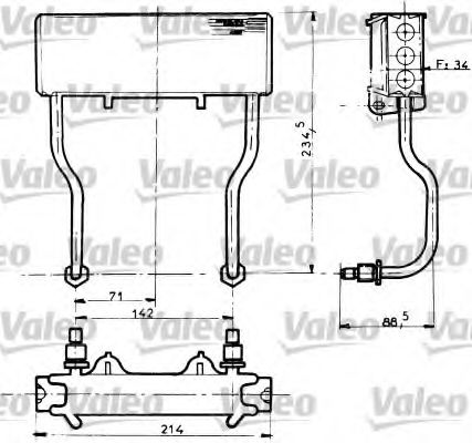 Imagine Radiator ulei, ulei motor VALEO 816597