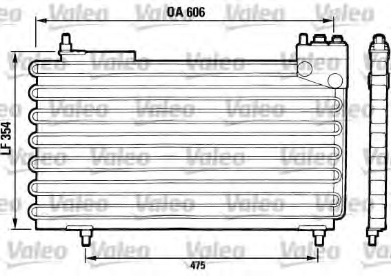 Imagine Condensator, climatizare VALEO 816640