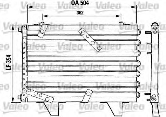 Condensator, climatizare VALEO 816642