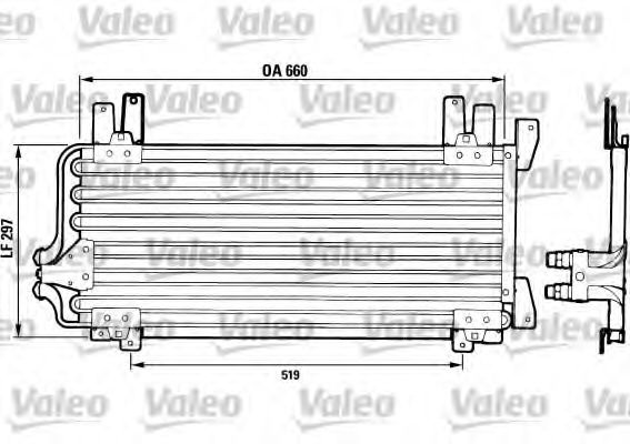 Imagine Condensator, climatizare VALEO 816742