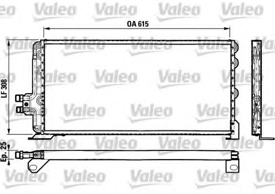 Imagine Condensator, climatizare VALEO 816780