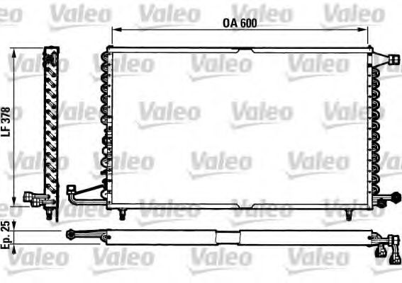 Imagine Condensator, climatizare VALEO 816781