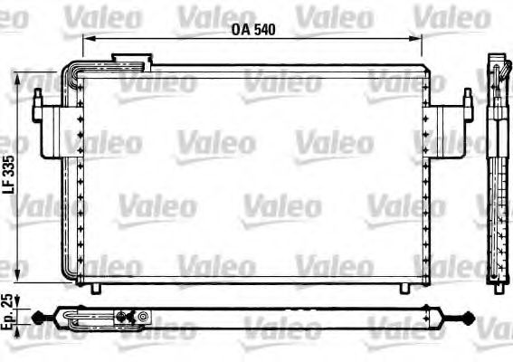 Imagine Condensator, climatizare VALEO 816822